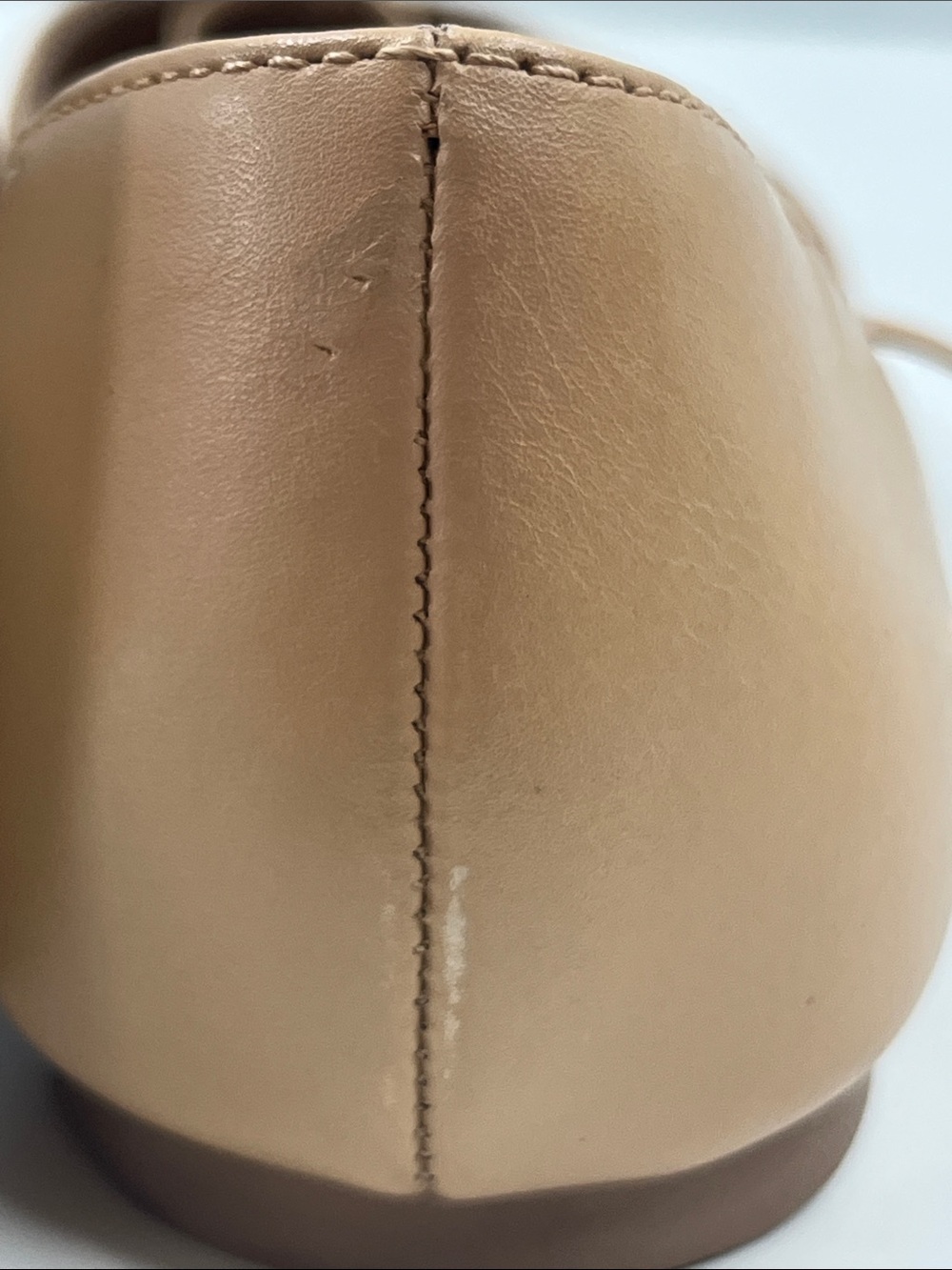 New Madewell The Celina Lace-Up Flat in Woven Leather Tan Size 8 - Picture 5 of 7